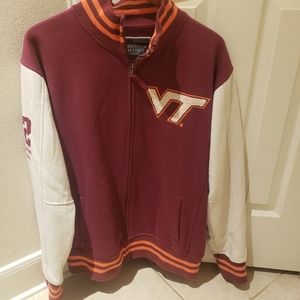 Colosseum Burgundy and White Varsity Jacket